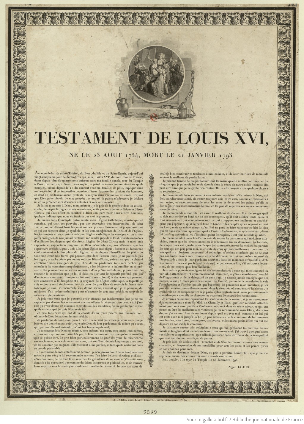Testament de Louis XVI